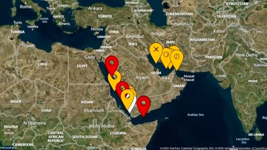 هيئة بريطانية تحذر من تصاعد التشويش الإلكتروني على أنظمة الملاحة في البحر الأحمر والخليج العربي