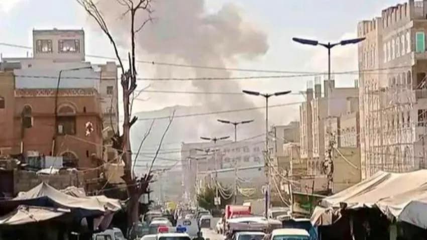 وسائل تابعة للحوثيين: 12 غارة على مجمع العرضي ومجمع 22 مايو في صنعاء