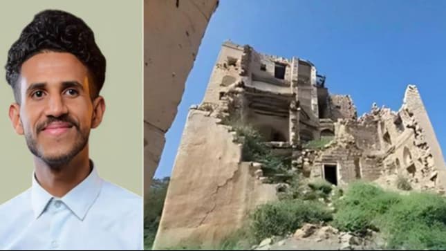 لأنه وثق انهيار مبنى تاريخي.. مليشيا الحوثي تختطف الناشط ياسر حسن