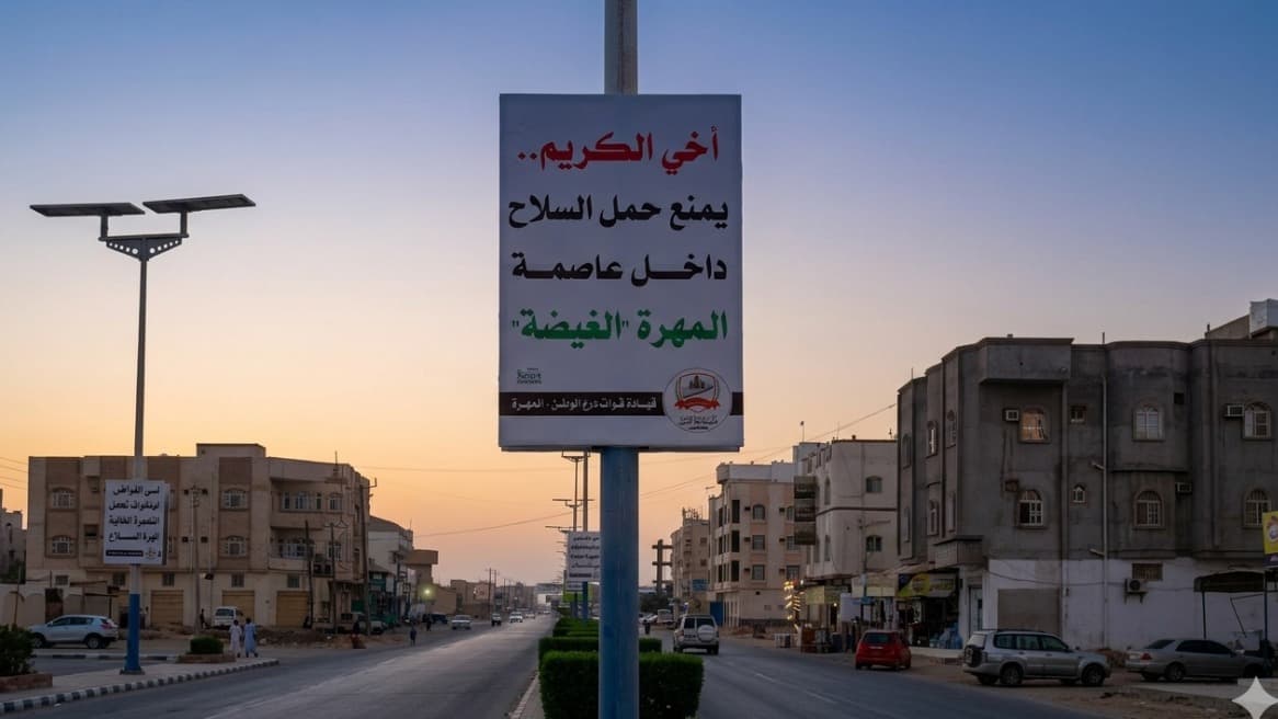 قوات "درع الوطن" تدشن حملة ميدانية لمنع حمل السلاح في المهرة