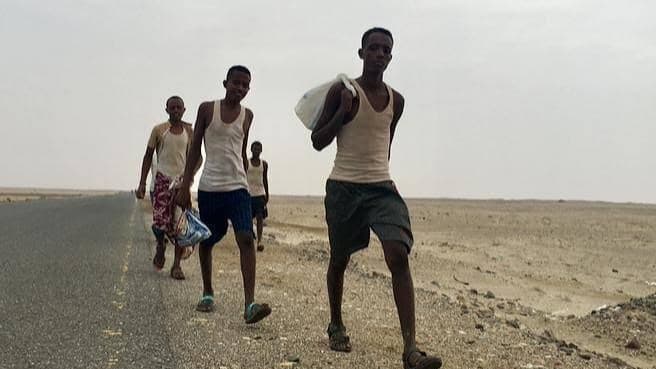 الهجرة الدولية: وصول أكثر من 11 ألف مهاجر افريقي إلى اليمن أغسطس الماضي