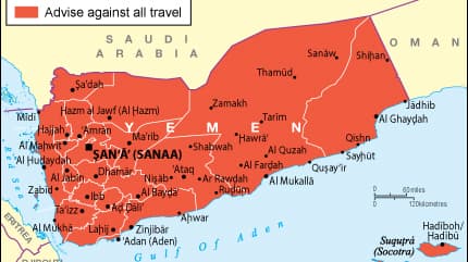لندن تجدد تحذير مواطنيها من السفر إلى اليمن وتدعوهم للمغادرة فوراً