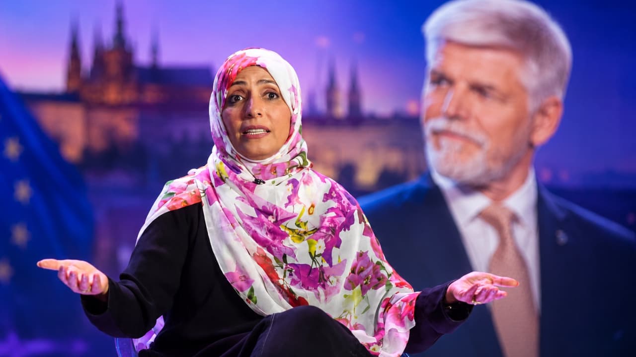 بحضور رئيس جمهورية التشيك.. توكل كرمان تشارك هذا الأسبوع في منتديين أوروبيين لمناقشة التحولات العالمية والديمقراطية وقضايا الشباب