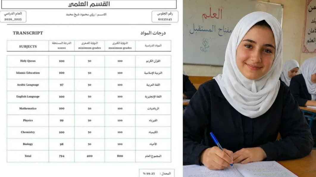 حرمان طالبة سورية من قائمة الأوائل يُشعل الأوساط اليمنية ومطالبات بإنصافها وإعادة الاعتبار لها
