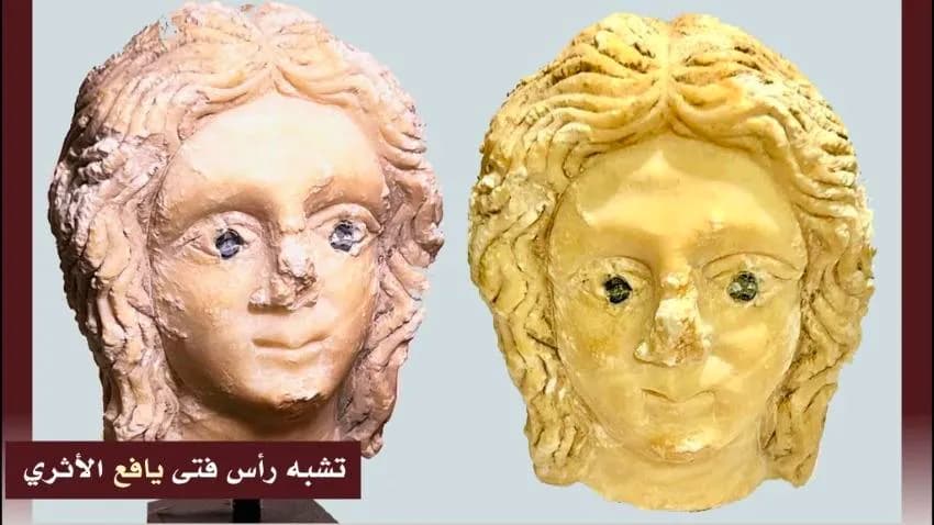 باحث يمني يكشف عن رأس أثري نادر عُرض في يافا يحتمل أن يكون أصله من اليمن