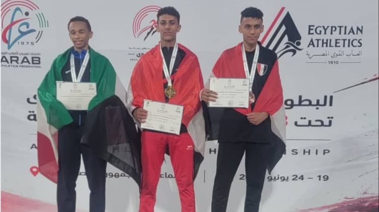 منصر يهدي اليمن ذهبية سباق 600 متر في البطولة العربية لألعاب القوى للناشئين