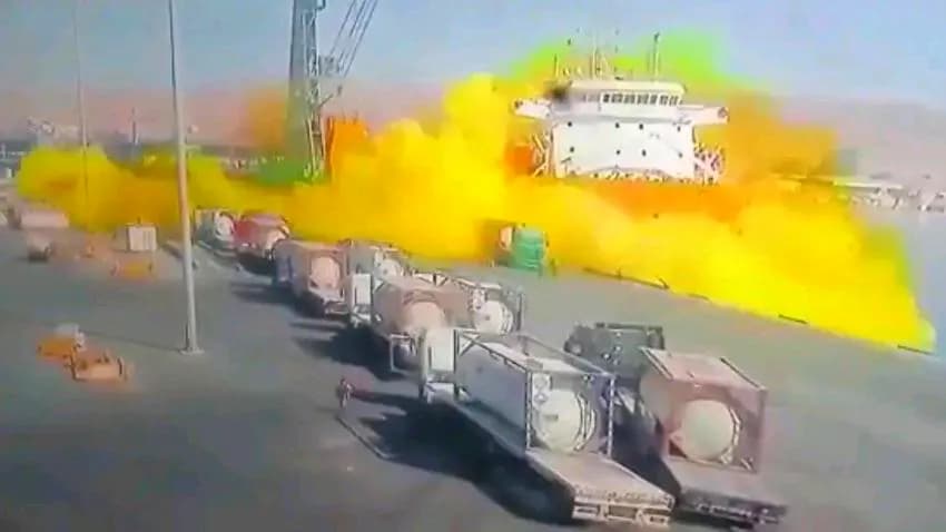 الأردن.. وفاة وإصابة المئات بحادث تسرب غاز سام في ميناء العقبة