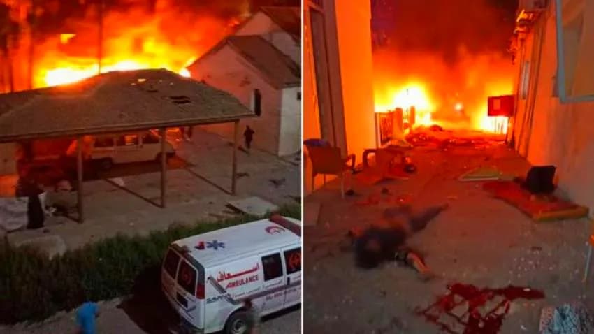 مجزرة جديدة.. الاحتلال الإسرائيلي يقصف المستشفى الأهلي المعمداني في غزة