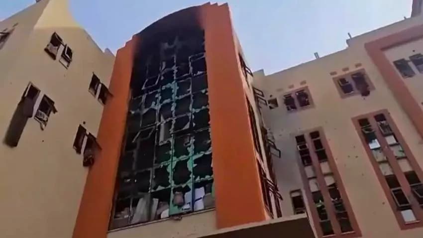 إسرائيل تستهدف مستشفى اليمن السعيد في غزة