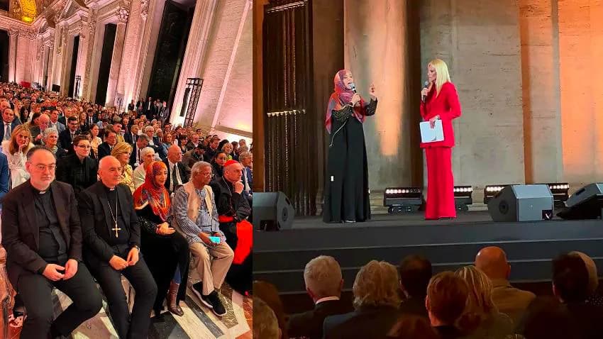 في كلمة لها خلال مؤتمر الأخوة الإنسانية بالفاتيكان.. توكل كرمان تصف جرائم إسرائيل في غزة بالتطهير العِرقي