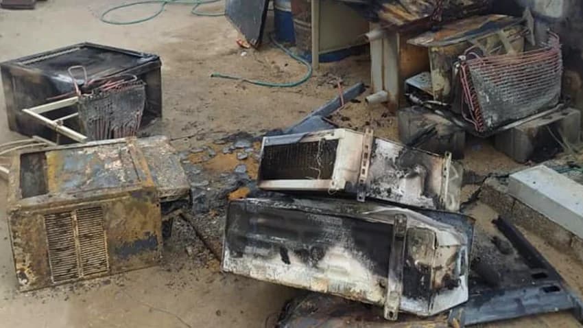 حريق يلتهم أرشيف مصلحة الهجرة والجوازات في حضرموت