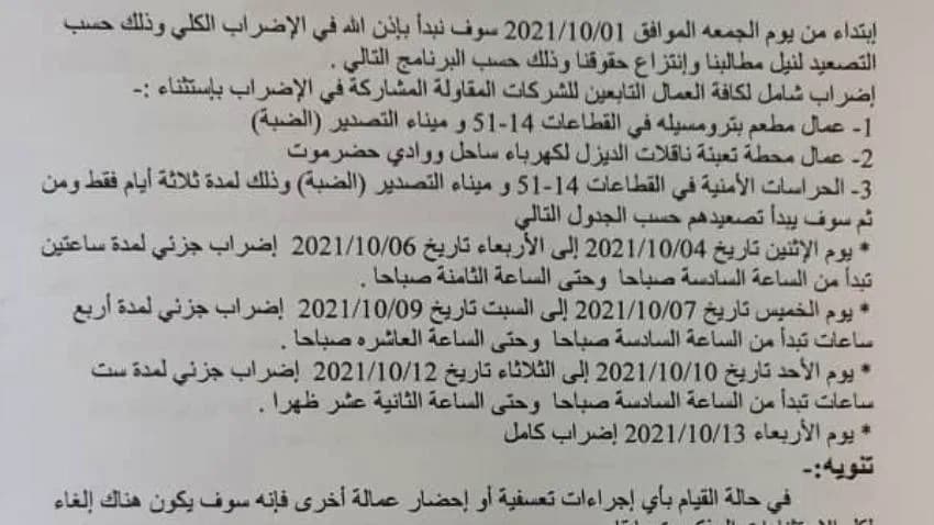عمال النفط في "بترو مسيلة".. تهديدات بالتصعيد والإضراب الكلي