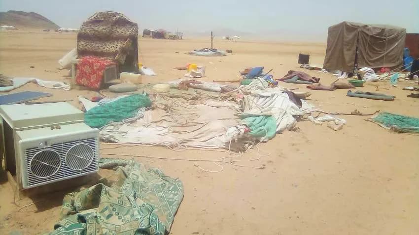 وفيات بسيول الأمطار في حجة وجرف مخيمات في مأرب