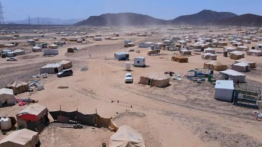 الوحدة التنفيذية تنشر إحصائية للنازحين الجدد وحريق يندلع بمخيم الميل