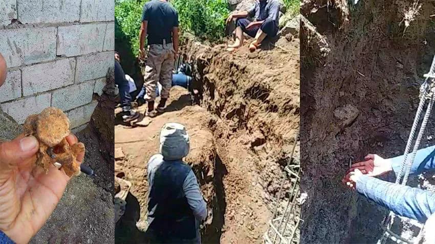 قيادي حوثي يعتدي على مقبرة في إب ويخرج رفات الموتى