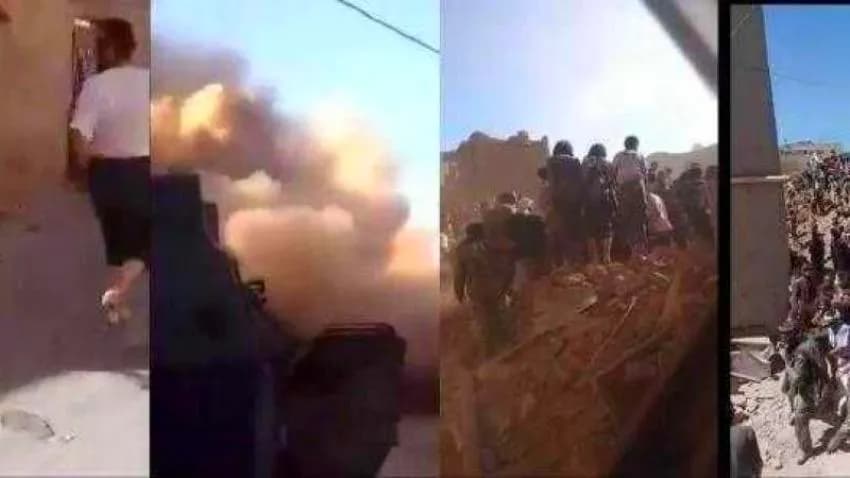 حملة إدانة واستنكار واسع.. مليشيا الحوثي تفجر منازل على رؤوس ساكنيها في رداع