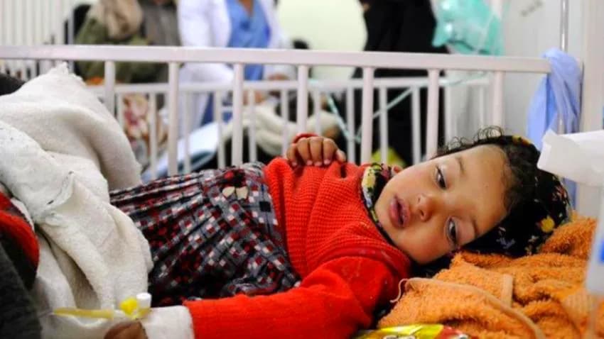 أكثر من 6 آلاف إصابة بالكوليرا و 4 وفيات باليمن خلال يناير الماضي