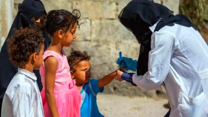 الصحة العالمية: 16 إصابة جديدة بشلل الأطفال في اليمن خلال 2025