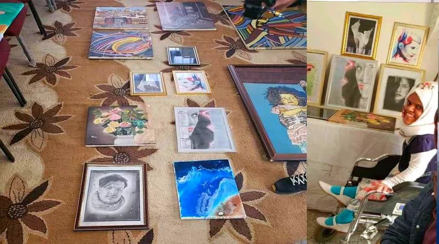 آسيا.. فتاة ترسم بيد واحدة رغم إعاقاتها المتعددة