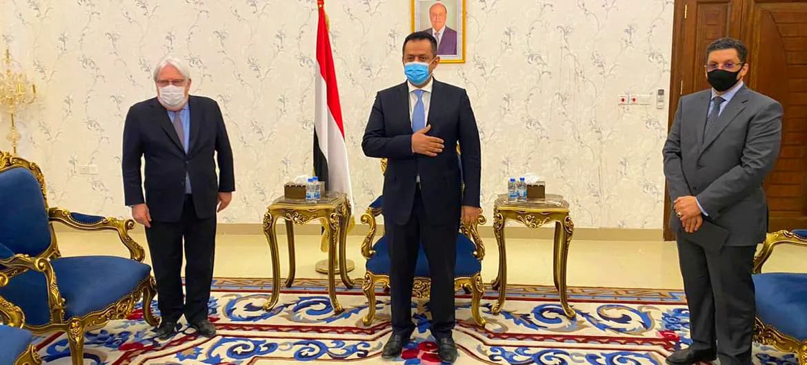 "غريفيث" يفشل في الدفع بمفاوضات السلام خلال زيارته للرياض وعدن