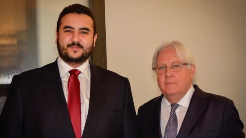 المبعوث الأممي يلتقي نائب وزير الدفاع السعودي لبحث تسوية سياسية في اليمن