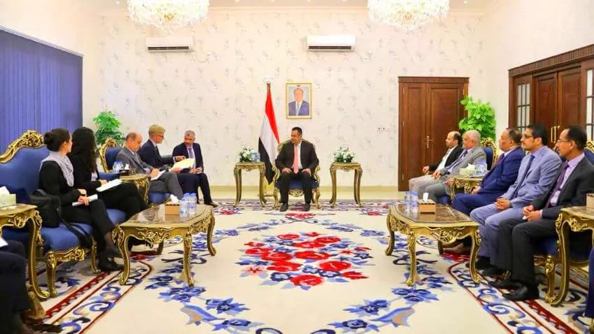 غروندبرغ يلتقي رئيس الحكومة في عدن