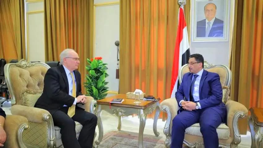 وزير الخارجية يبحث مع المبعوث الأمريكي جهود تثبيت الهدنة واستئناف عملية السلام