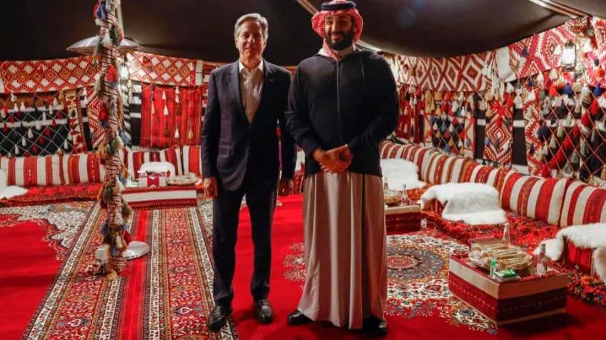 الخارجية الأمريكية: بلينكن بحث مع ولي العهد السعودي ردع هجمات الحوثيين