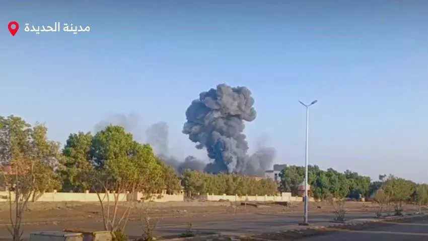 غارات-امريكية-بريطانية-جديدة-على-مواقع-متفرقة-بالحديدة