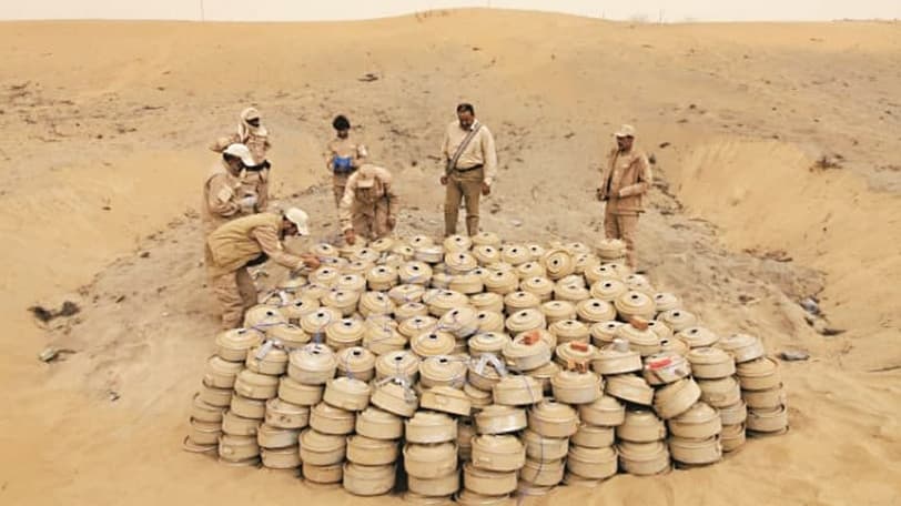 الصليب الأحمر: اليمن من أكثر دول العالم تلوثاً بالألغام ومخلفات الحرب