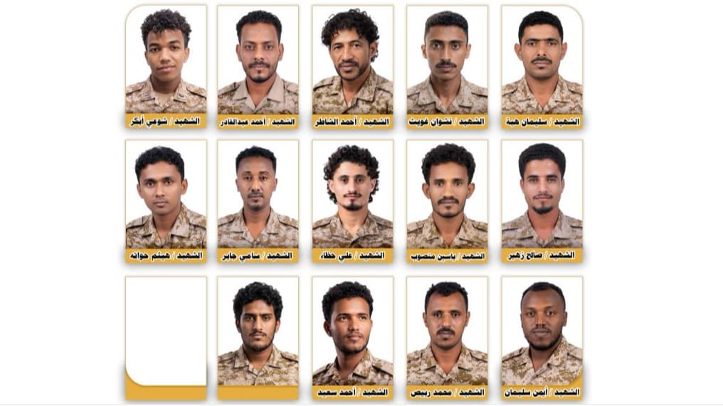 مقتل 14 جندياً وجرح نحو 30 آخرين في هجوم حوثي مباغت على مواقع للجيش بجبهة حيس