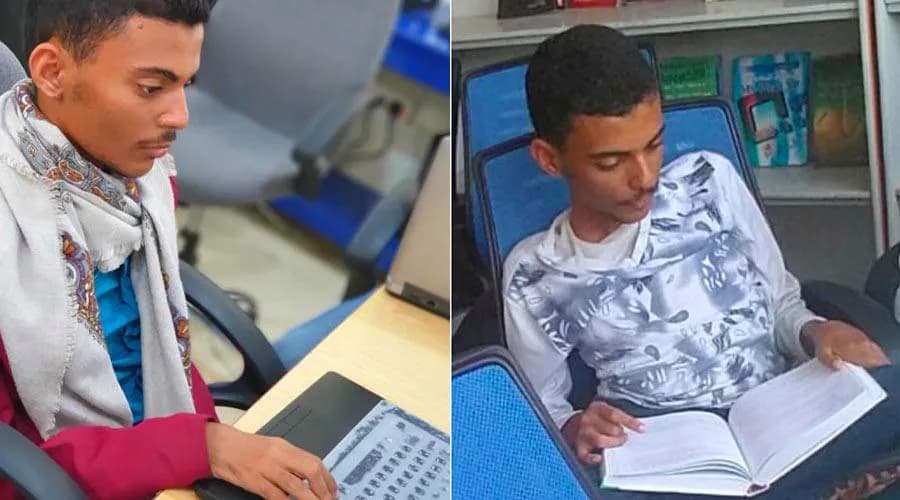 قصة نجاح .. هكذا تحدى صادق إعاقته ليحترف التصميم والعمل لتوفير تكاليف الجامعة